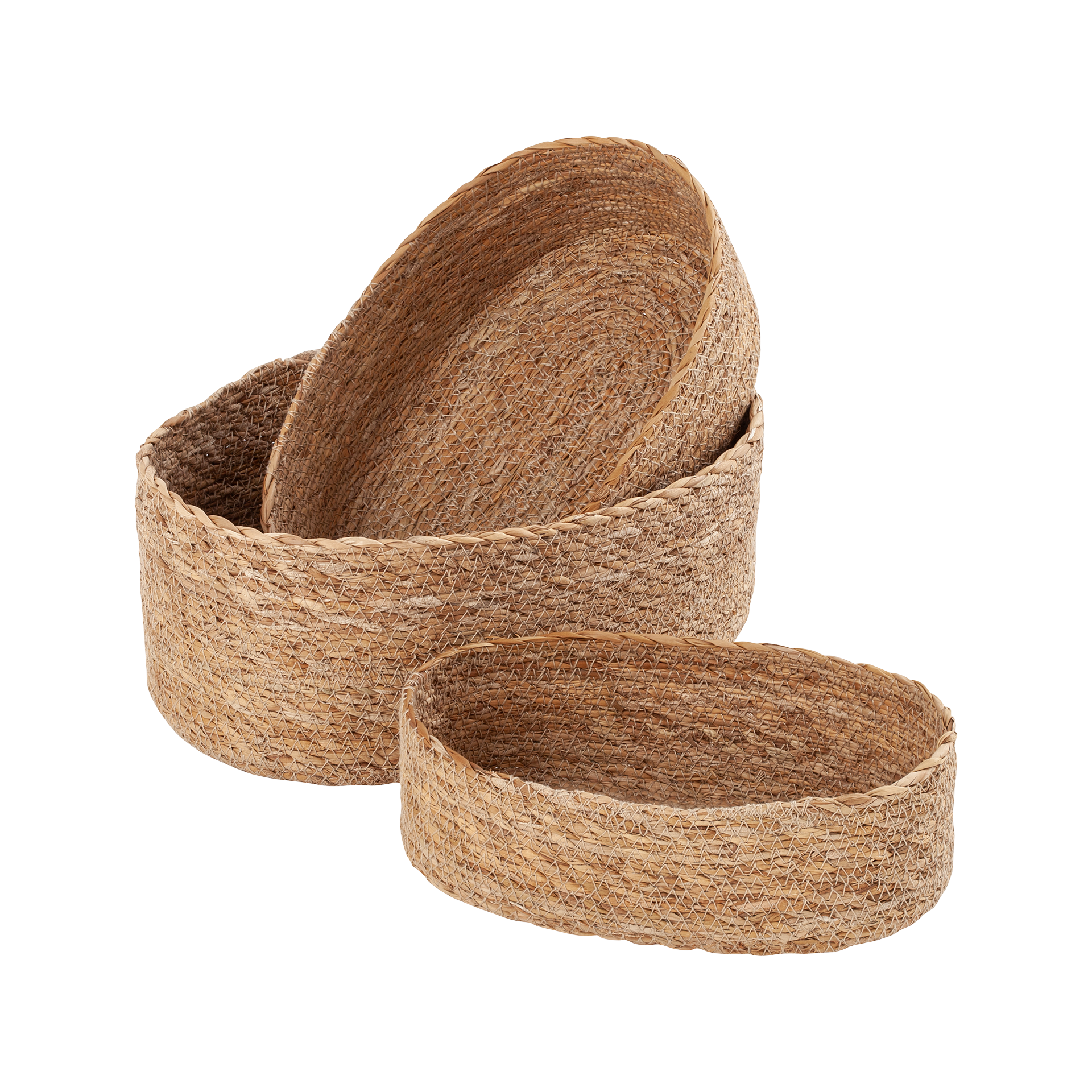 Bread basket Emil oval natural S/3