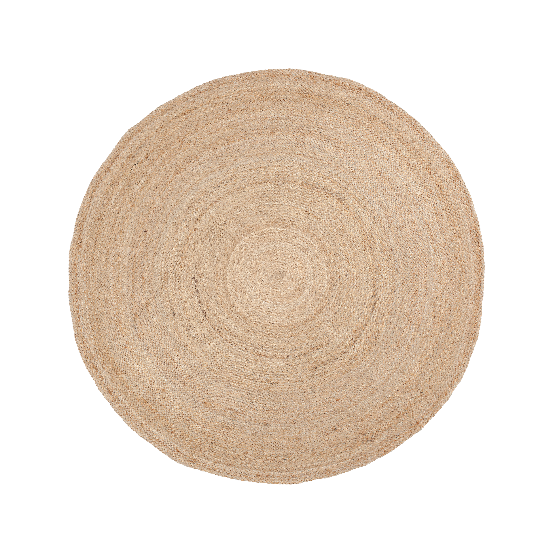 Round rug Elin, made of jute 